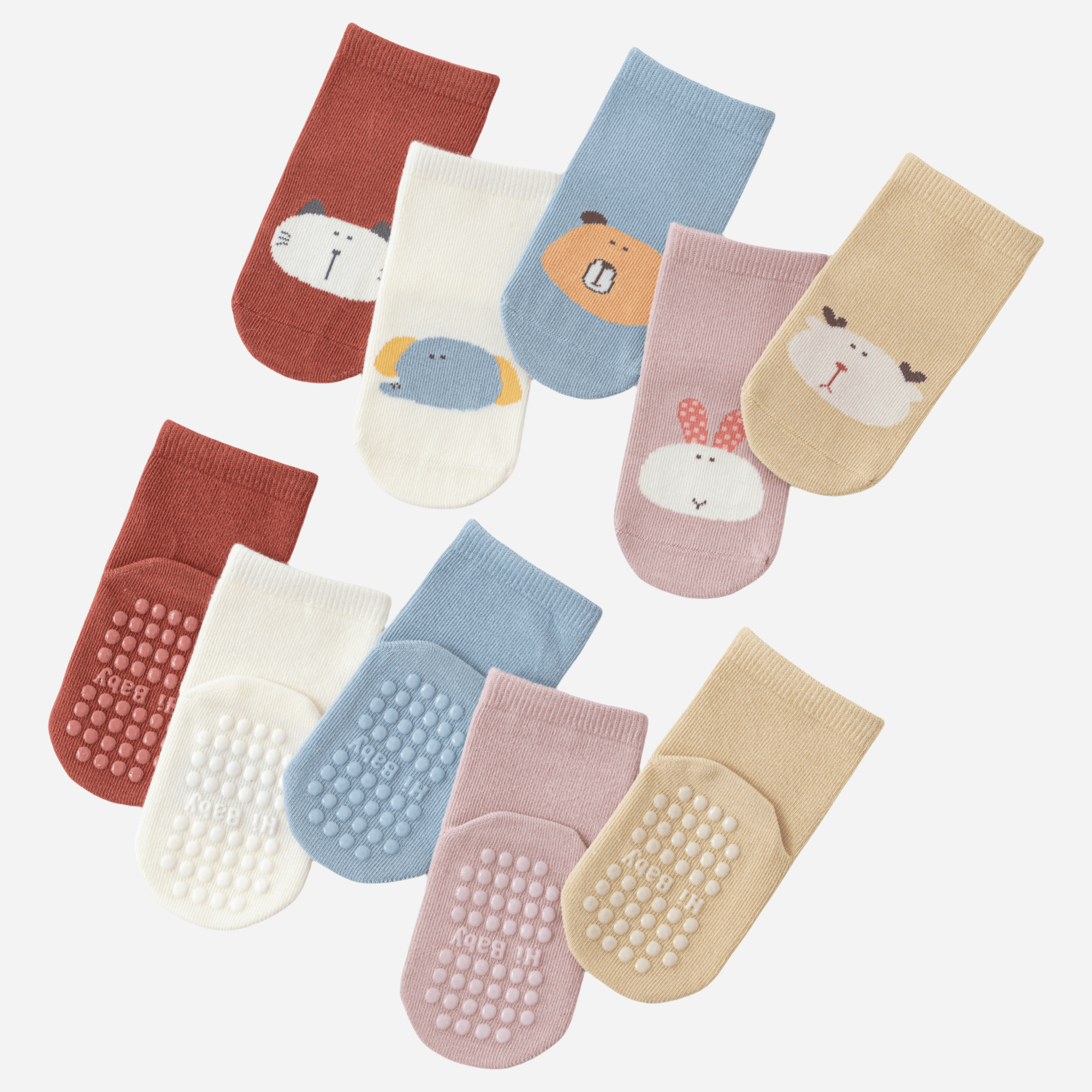 Babies' Baby Non-Slip Floor Socks -3 Pack - Weavasocks
