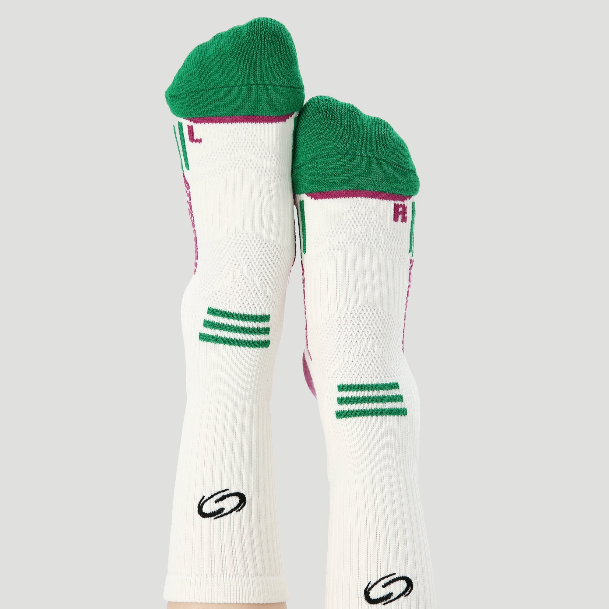 Women's Performance Athletic Crew Socks-Forest Green-1 Pack