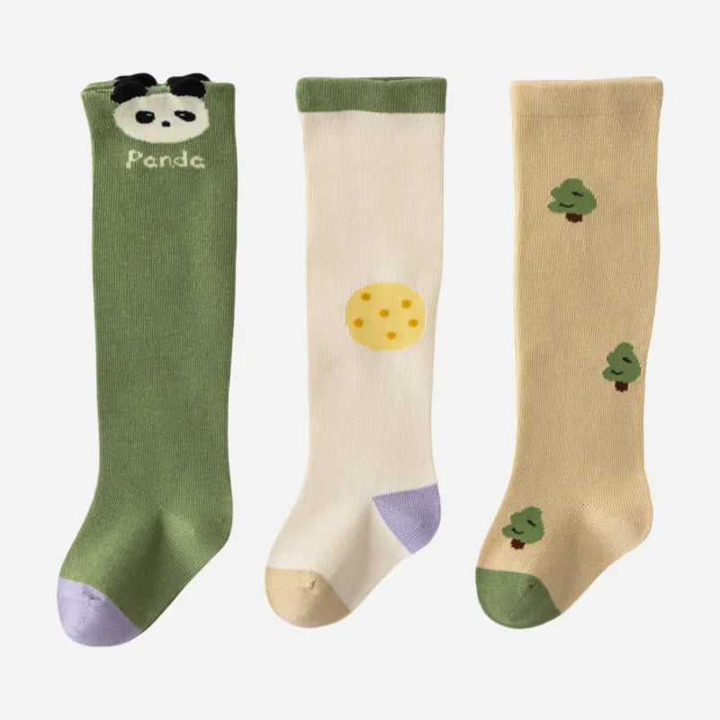 Babies Panda's Picnic Knee-Highs-3 Pairs