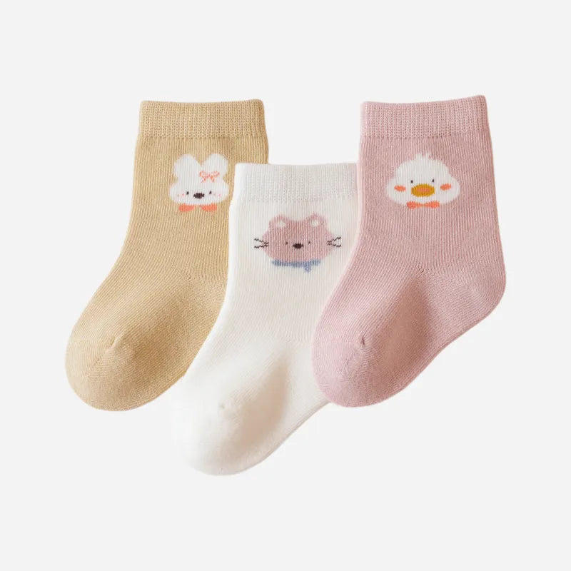 Babies Barnyard Buddies Socks-3 Pairs