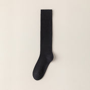 Ribbed Cotton Knee Highs