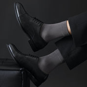 Men's 65% Modal & Mulberry Silk Blend Business Socks