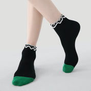 Modern Retro Artistic Textured Ankle Socks 3-Pack