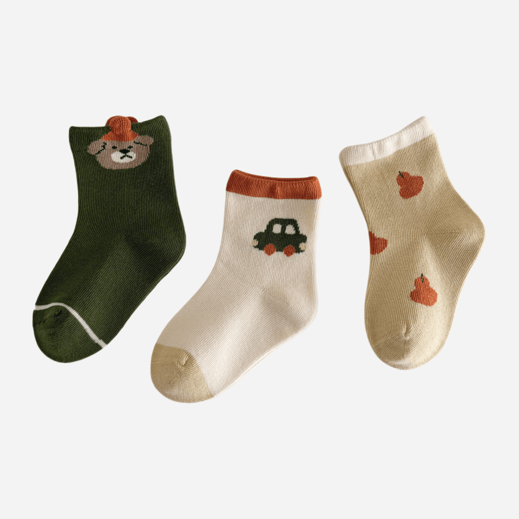 Babies Apple Orchard Socks-3 Pack - Weavasocks