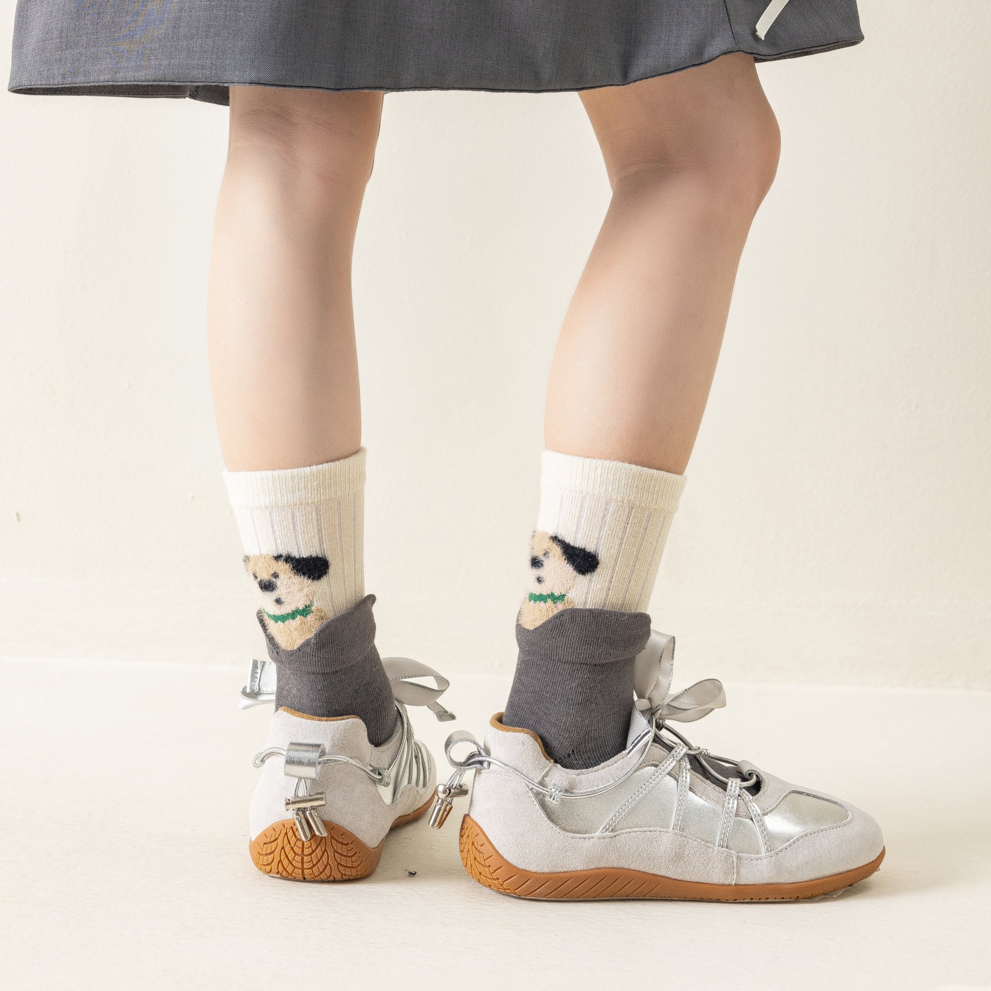 Kid's Peeking Pets Crew Socks - 4 Pairs