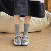 Kid's Classic Cable-Knit Crew Socks - 5 Pairs - Weavasocks