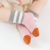 Baby’s Retro Colorblock Stripe Crew 3-Pack