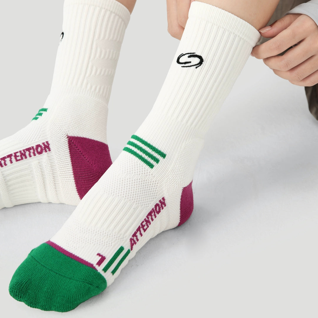Performance Crew Socks - White