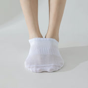 "Titan Mesh" Big & Tall Men's Low-Cut Socks - product photo showing breathable mesh comfort