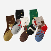 Kid's Musical Animals Novelty Socks - 5 Pairs