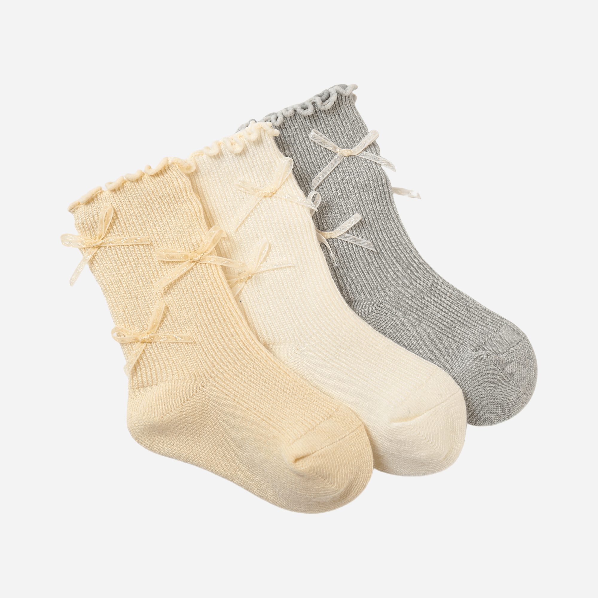 Babies Ballerina Bow Socks-4 Pack - Weavasocks