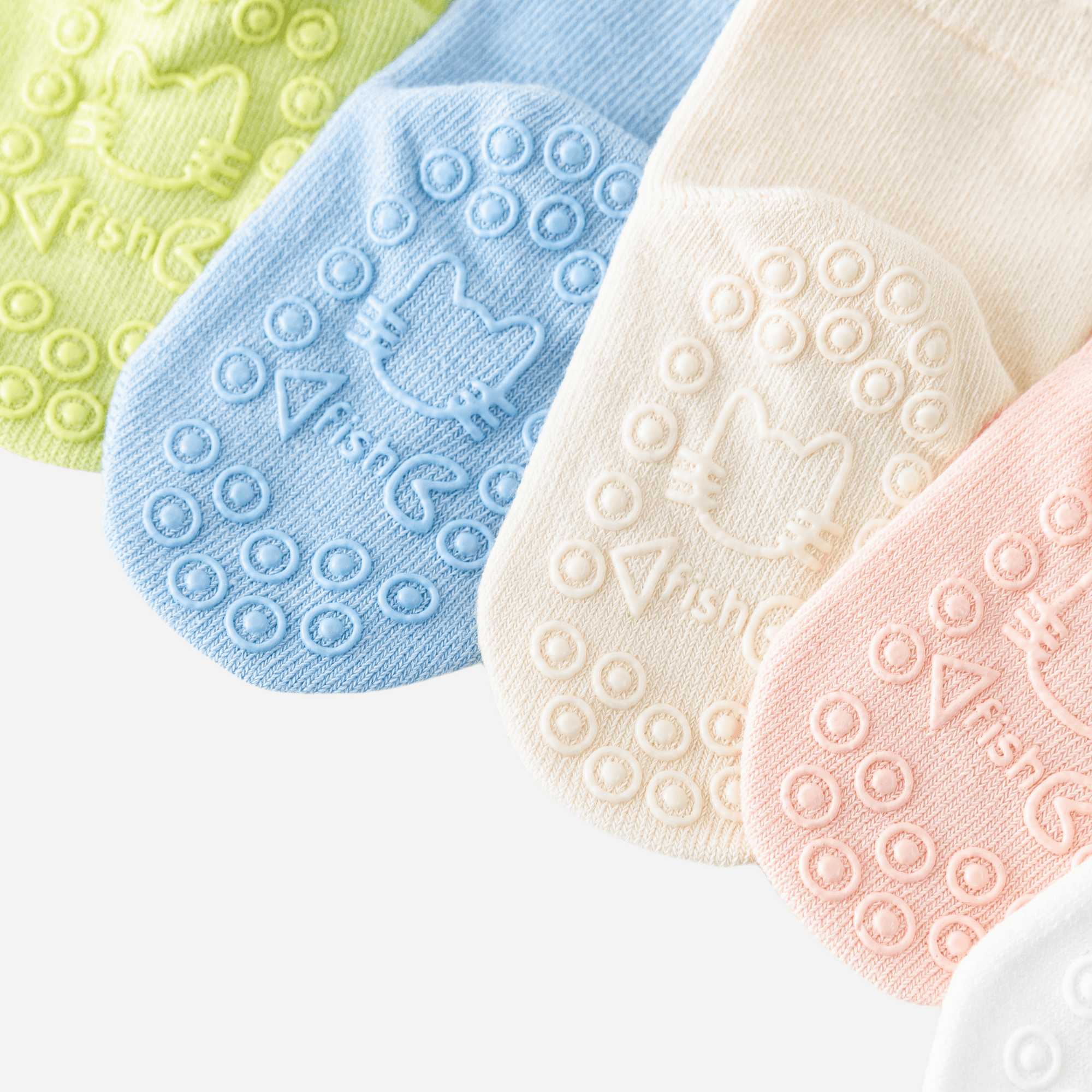 Babies Solid No-slip Socks-4 pack - Weavasocks