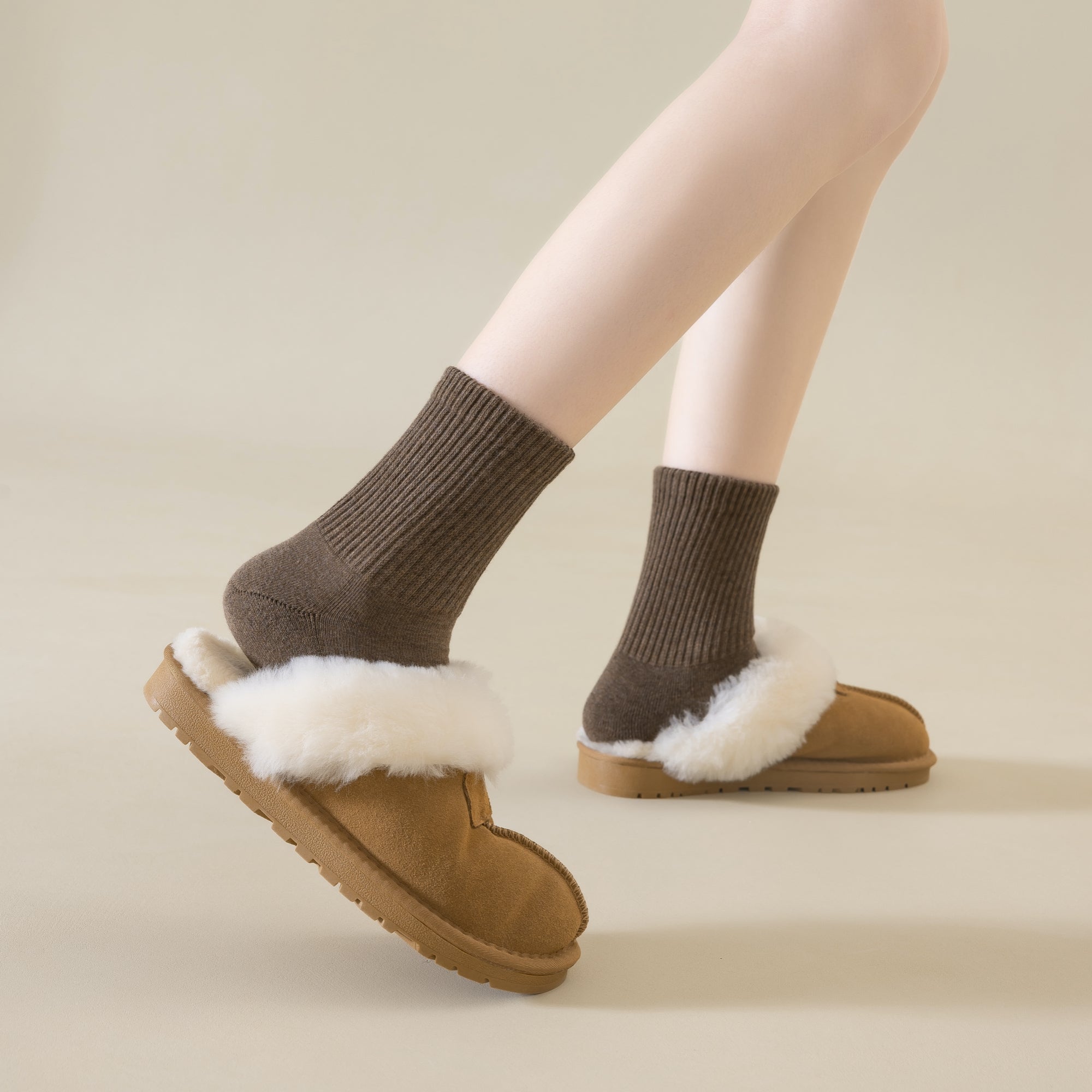 Women's Cloud-Terry Cushioned Crew Socks - 5 Pairs