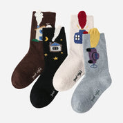 Kid's Night Cozy Fuzzy Socks - 4 Pairs
