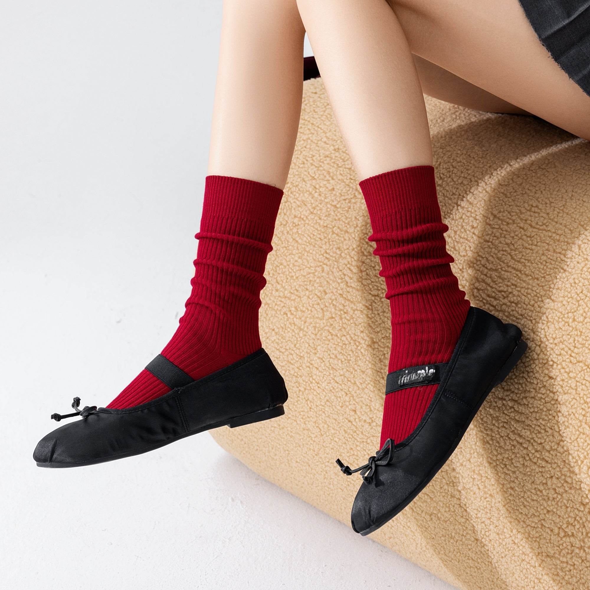 Women's Soft Slouch Ribbed Socks - Single Pair