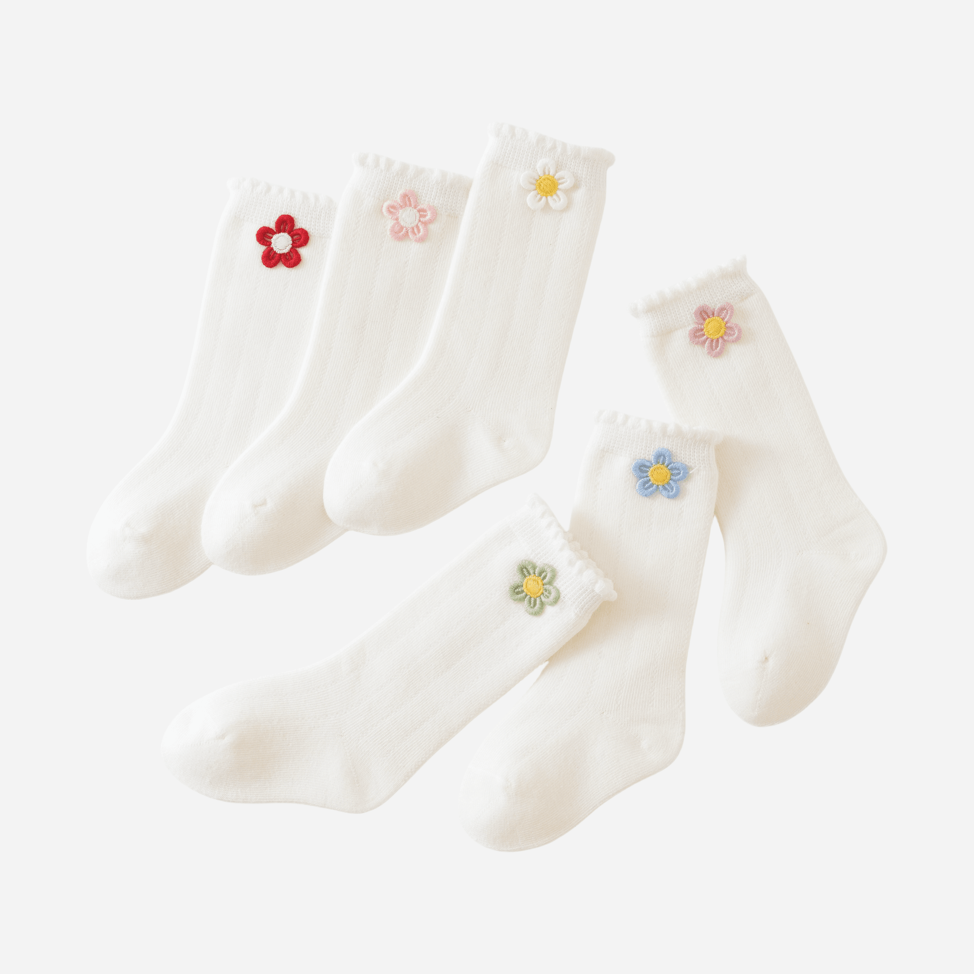Babies The Daisy Chain Knee-Highs-3 pack - Weavasocks