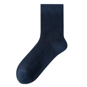 Men's 98% Cotton Classic Ribbed Crew Socks