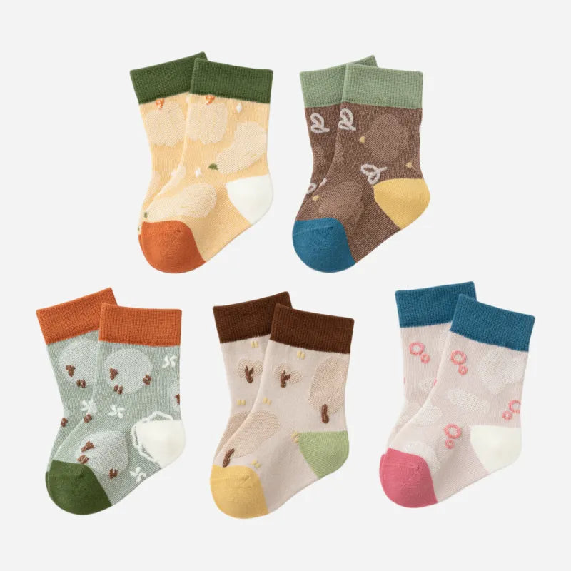 Babies' Forest Fiesta Ankle Socks -3 Pairs