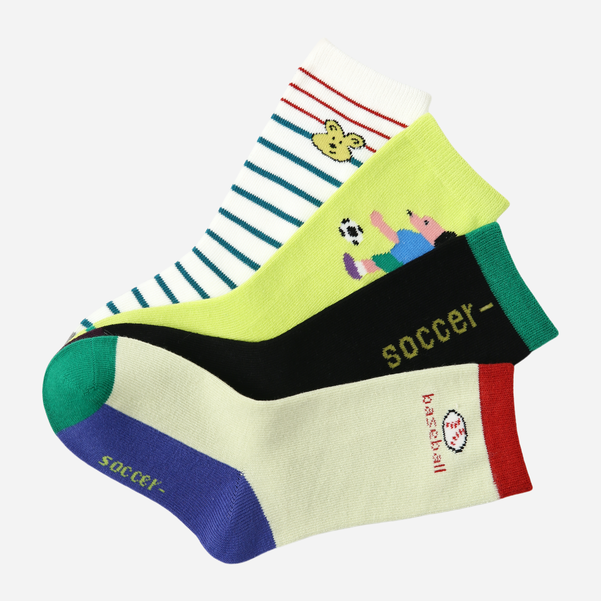 Kids' Preppy Paws Punk-4 Pack