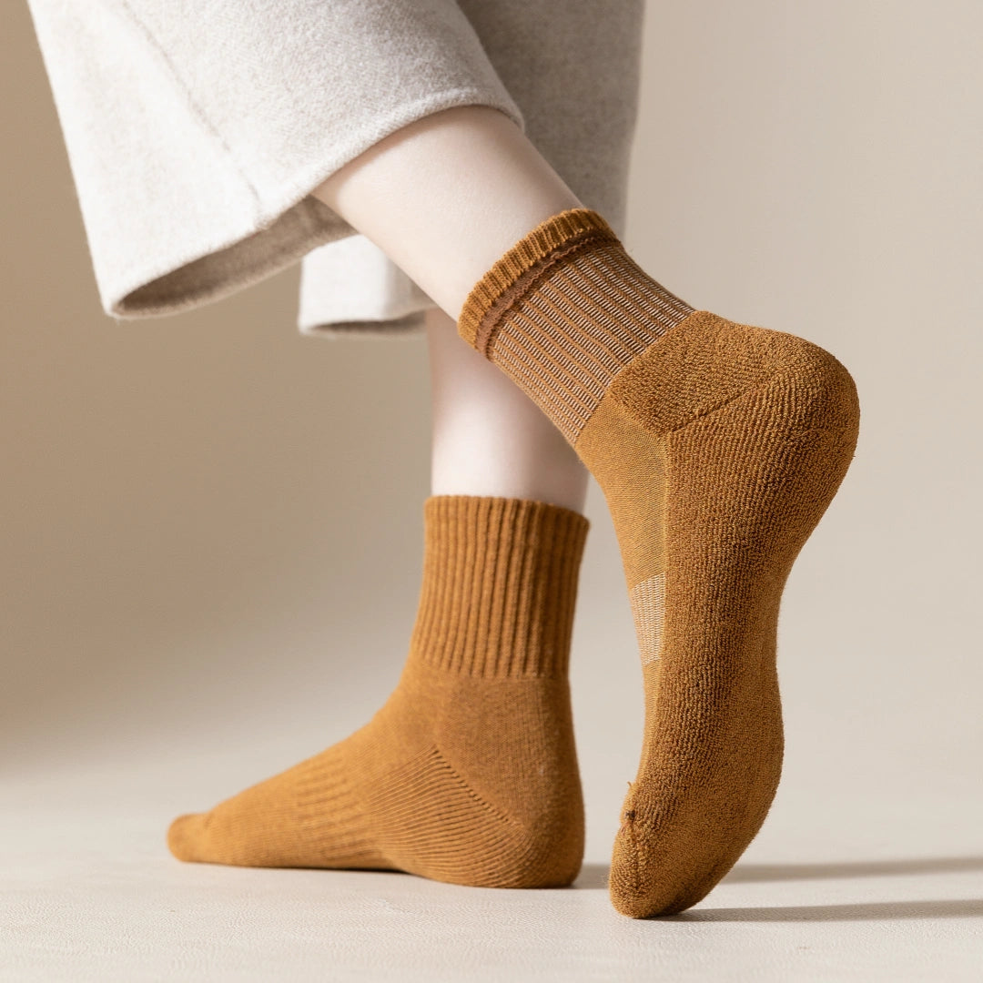 Durable Cotton Rib Socks