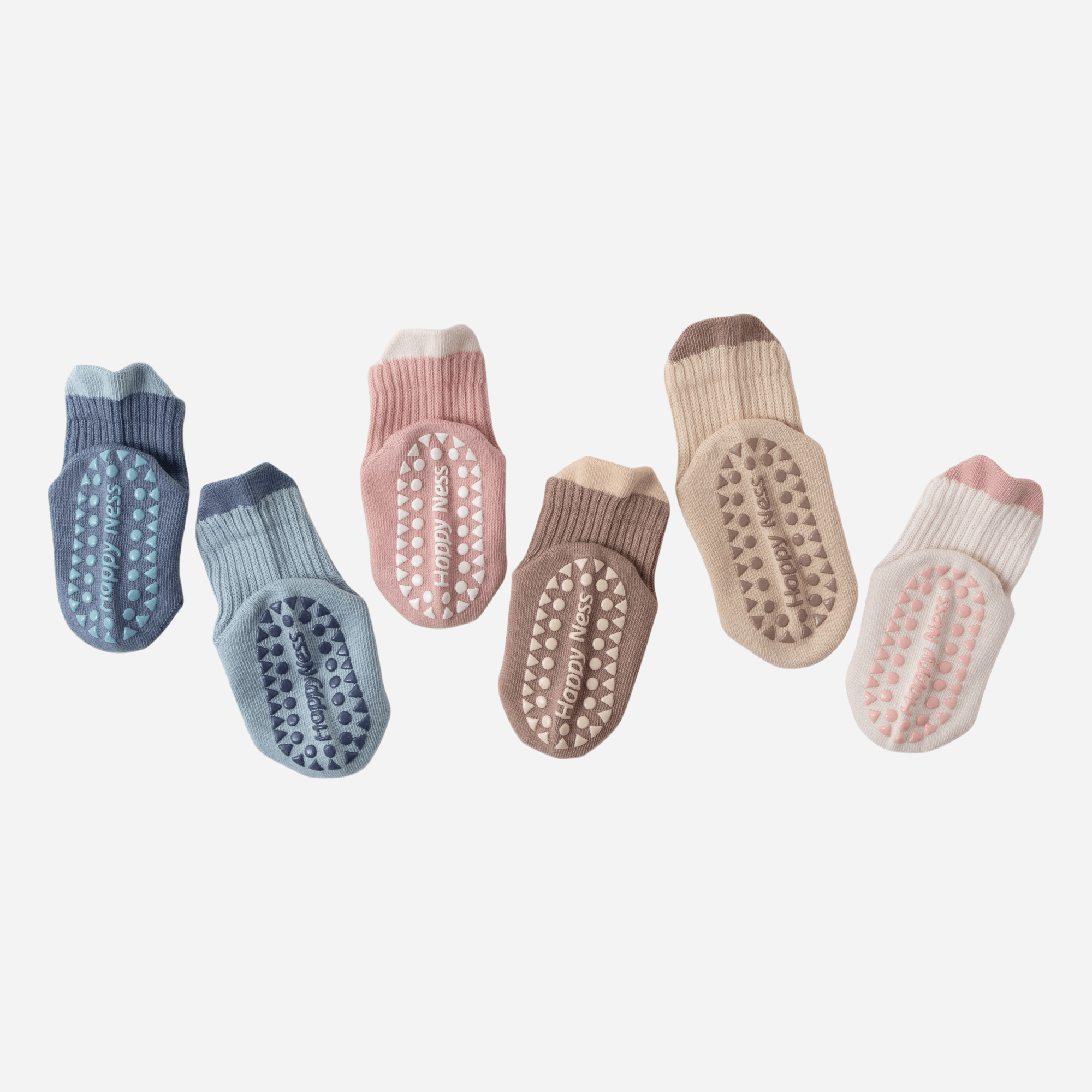 Babies Color Cuff Grip Socks-4 Pack - Weavasocks