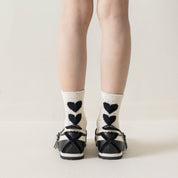 Kid's Confetti Bow Crew Socks - 5 Pairs - Weavasocks