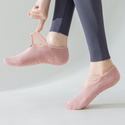 92% Cotton Cushioned Anti-Slip Yoga Socks