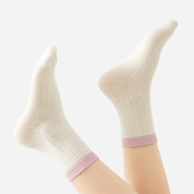 97% Cotton Ribbed Crew Socks 5-Pack