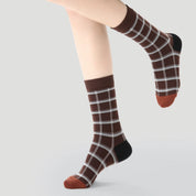 Floral Plaid Socks