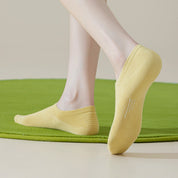 Kids & Petite Women's 95% Cotton Seamless No-Show Socks - sock set showing soft cotton comfort