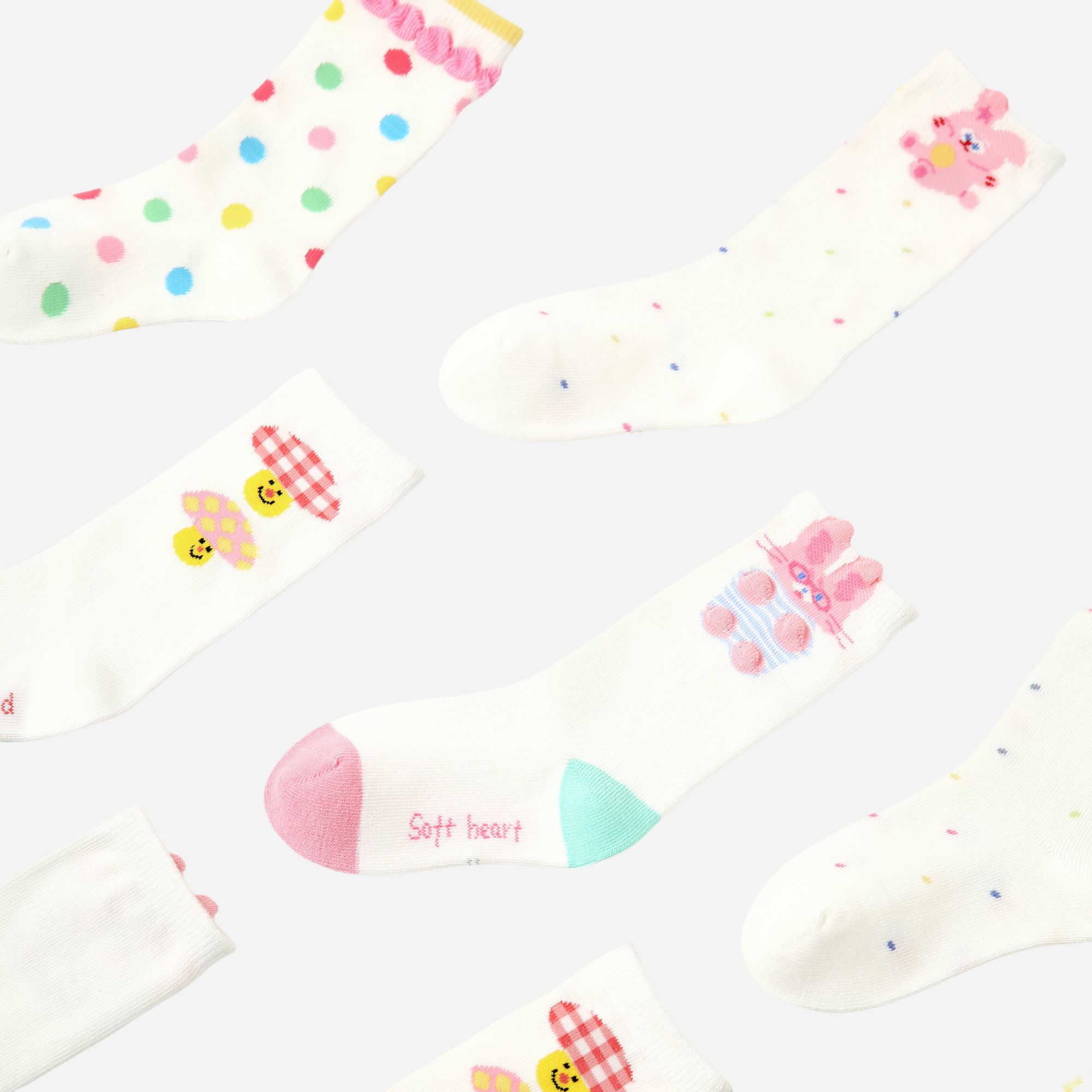 Kids' Bunny & Dots-4 Pack