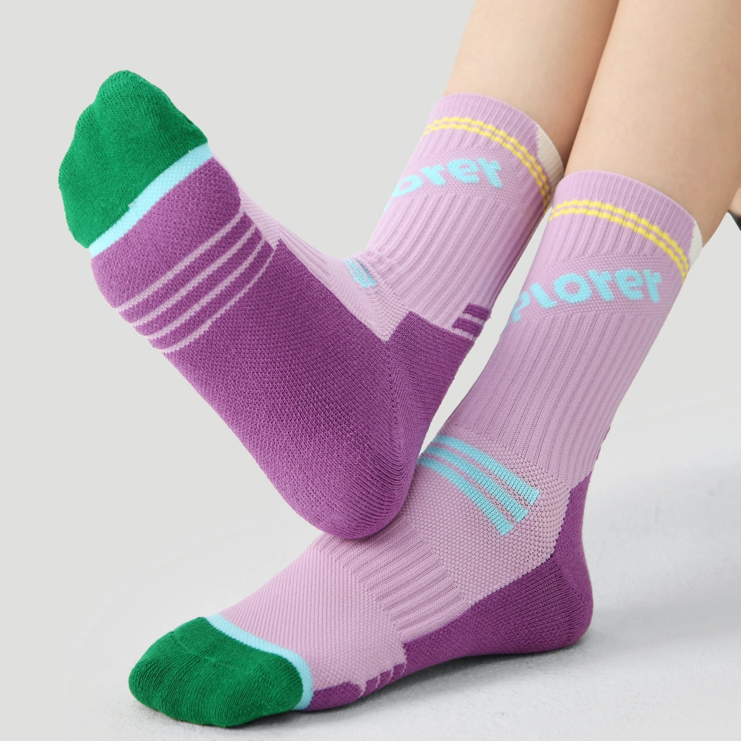 Performance Crew Socks - Purple