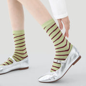 Women's Dopamine Color-Block Crew Socks (3-Pack) - sock set showing secure grip comfort