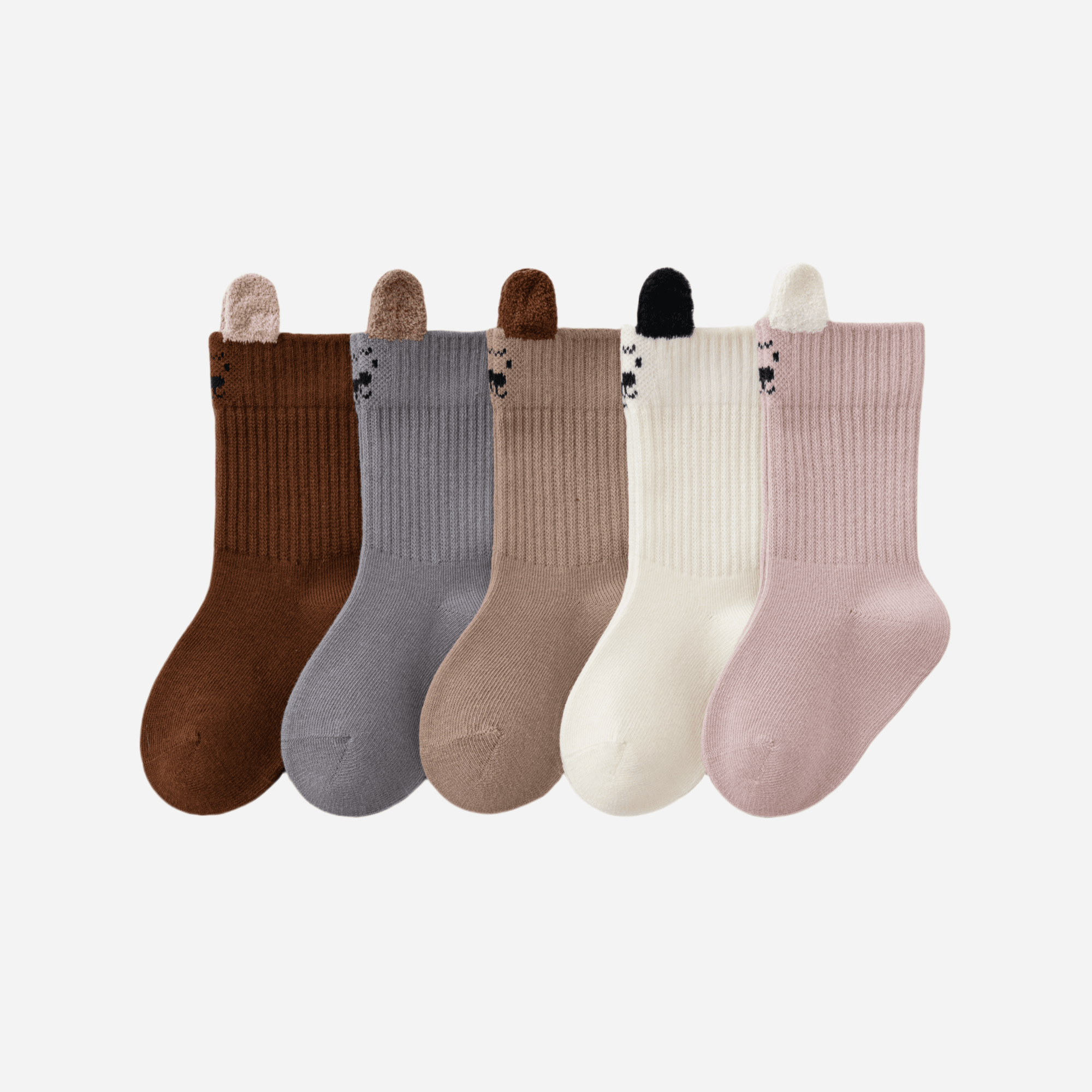 Babies Bouclé Bear Socks-4 Pack - Weavasocks