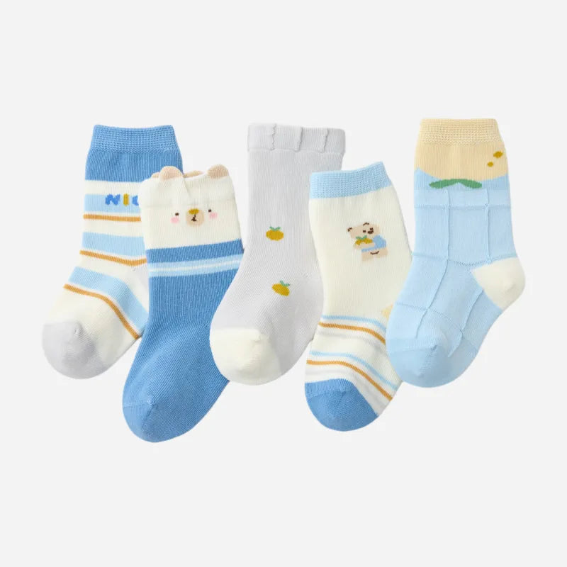 Babies The Good Vibes Socks-5 Pairs