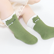 Baby’s Colorblock Animal Cuff Crew 3-Pack