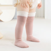 Baby & Toddler 3D Plush Flower & Gingham Knee-High - product photo showing secure grip comfort