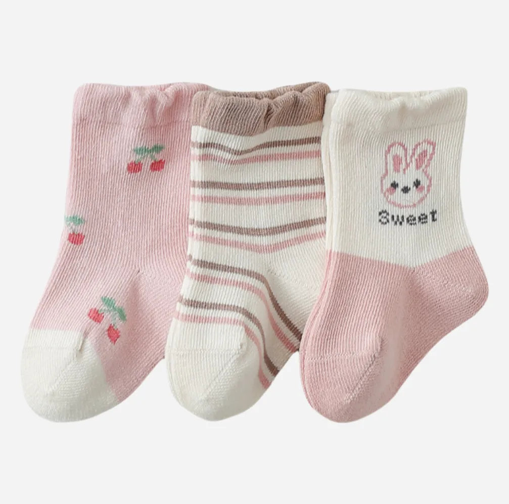 Babies The Sweetie Pie Socks-3 Pairs