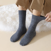Men's 41% Wool Brushed Thermal Crew Socks
