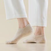 Men's 92% Cotton Heather Invisible Socks