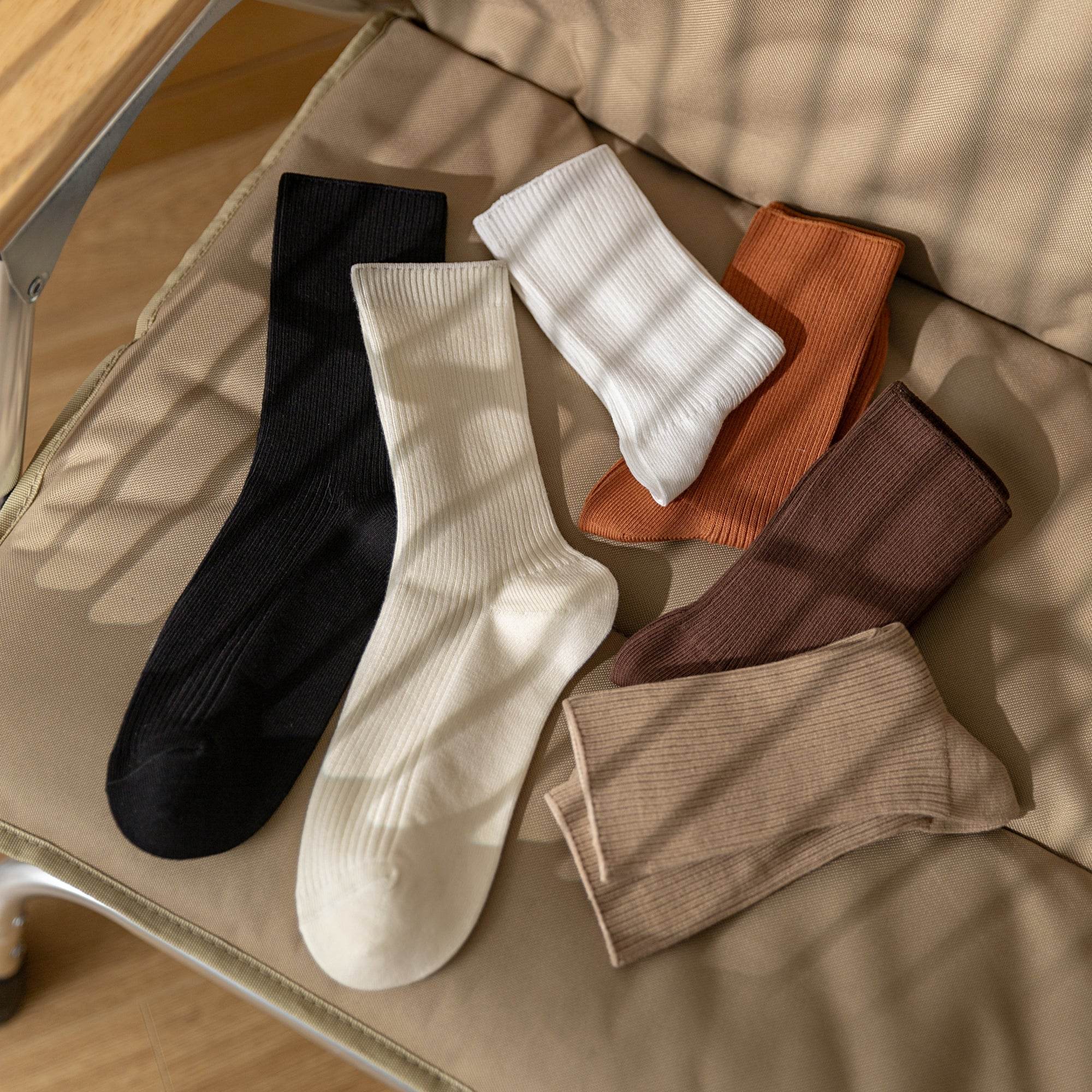 Women's The Classic Ribbed Slouch Socks-5 Pack - Weavasocks