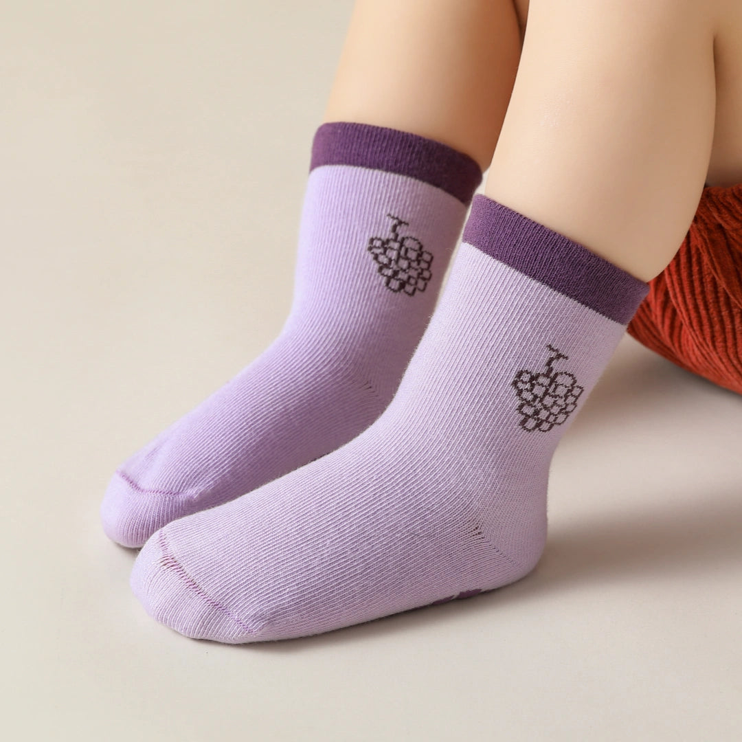 Baby’s First Journey Non-Slip Floor Socks with 4-Pack