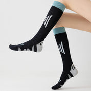 Women's Knee-High High-Compression Cycling Socks