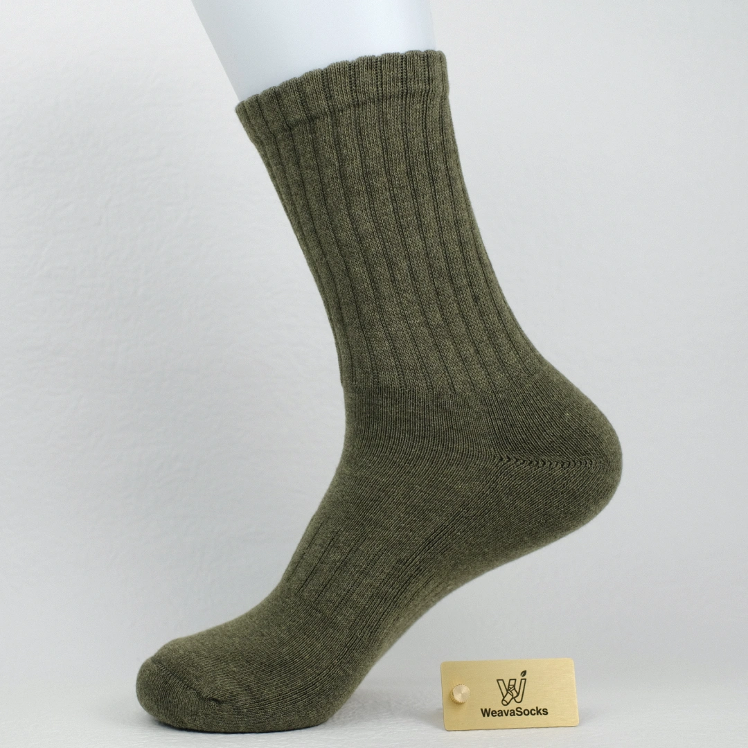 Men's 92% Premium Cotton Terry Cushion Sport Socks - product photo showing cushioned comfort