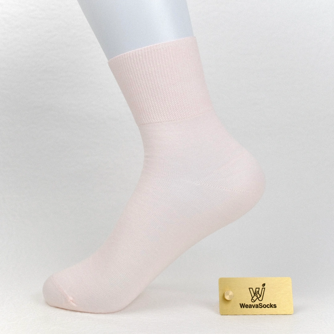 Women's 99% Supima® Cotton Silk-Touch Quarter Socks - product photo showing soft cotton comfort