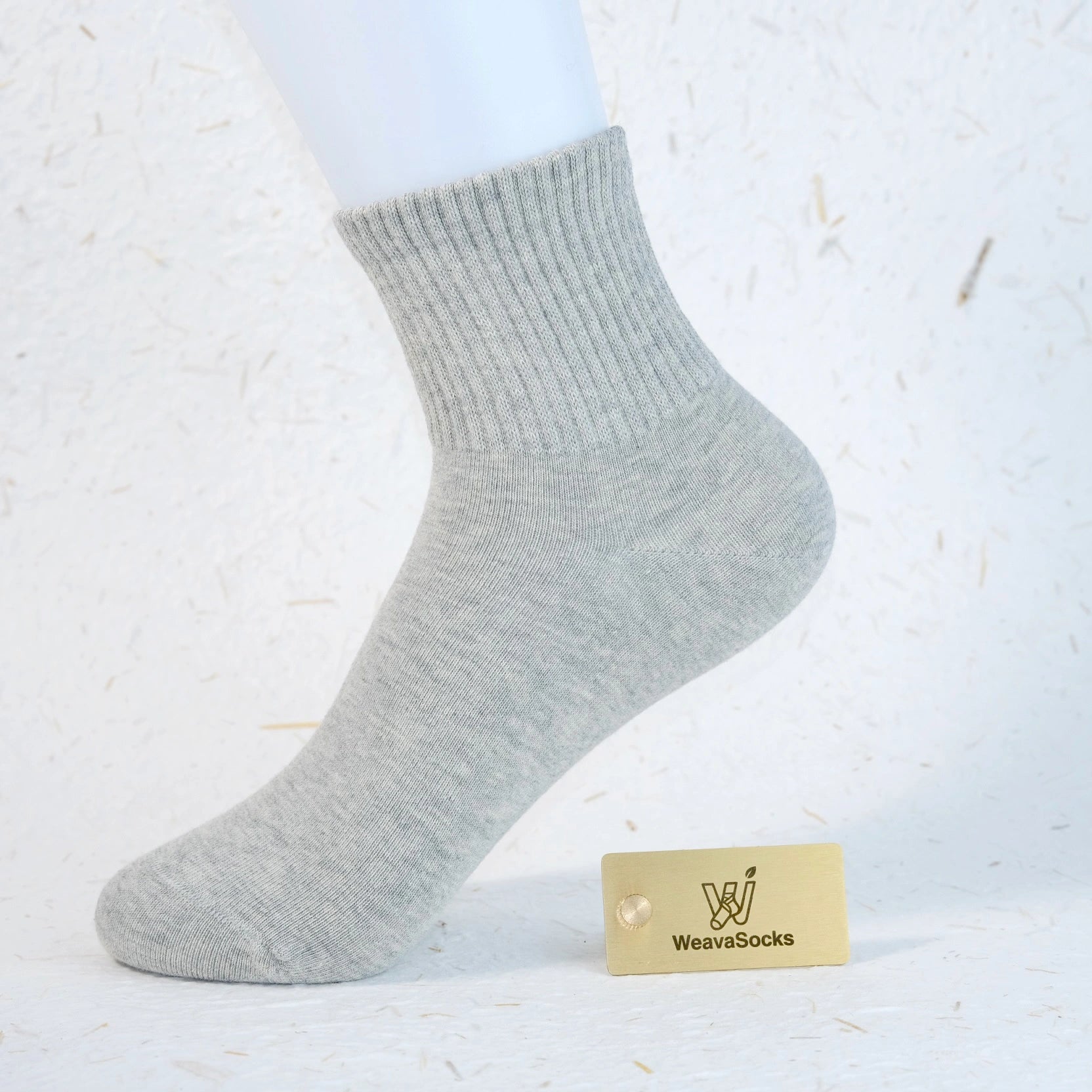 Women's 98% Cotton High-Density Ribbed Crew Socks