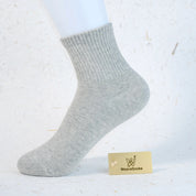 Women's 98% Cotton High-Density Ribbed Crew Socks