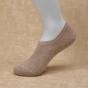Women's 95% Cotton Ultra-Soft Heathered No-Show Socks - product photo showing soft cotton comfort