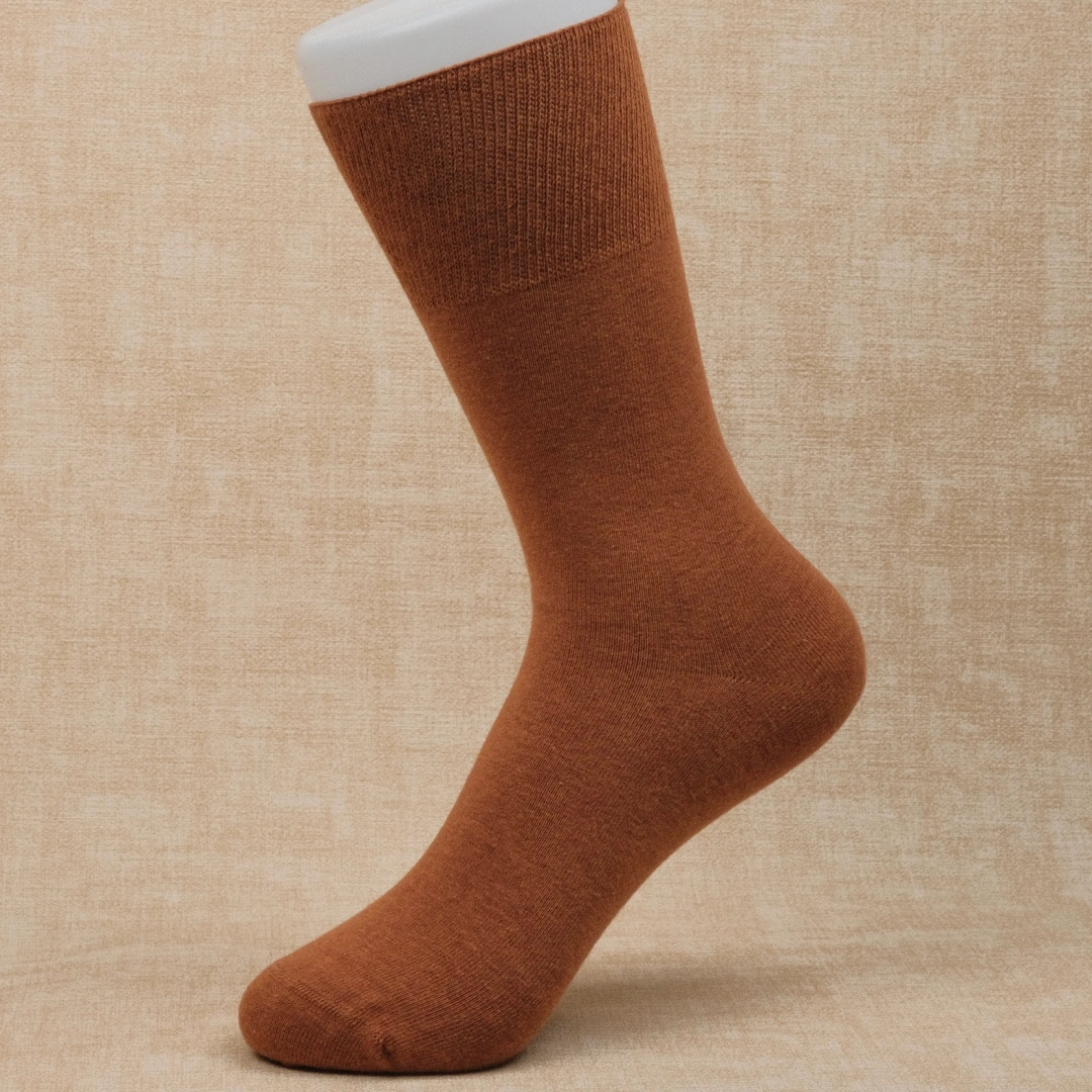 Women's 98% Cotton 7" Non-Binding Crew Socks - product photo showing soft cotton-rich comfort
