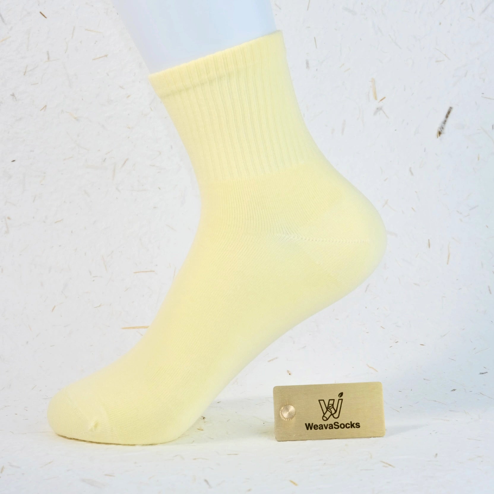 Women's 98% Cotton High-Density Ribbed Crew Socks
